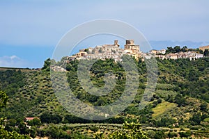 Catignano, village in the Abruzzo countryside photo