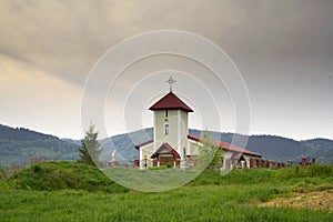 Catolic church on the hill