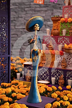 Catrina Dia de Muertos en MÃÂ©xico. photo