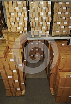 Catron boxes in warehouse