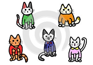 Cats in clothes