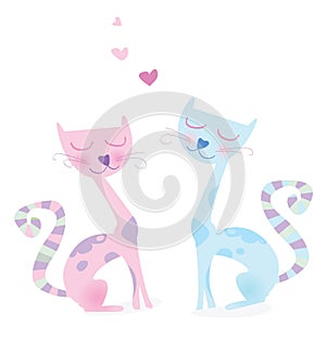 Cats in love