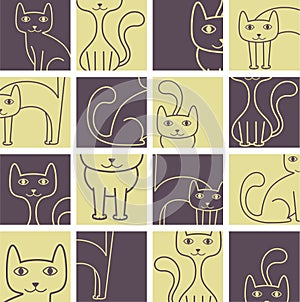 Cats pattern