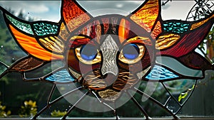 Cats Stained Glass Cats Adorable Pet Art