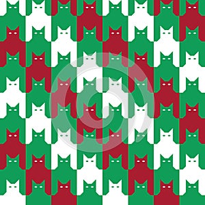 CatsTooth Christmas Pattern