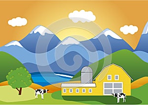 Cattle-breeding farm