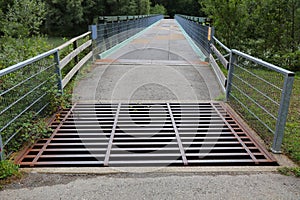 Cattle grid obstacle in Austria