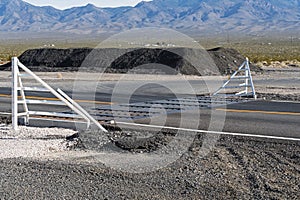 Cattle Guard On Road