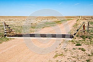 Cattle guard to eliminate a gate in the fence