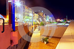 Cattolica Italian Town in the Nighttime photo