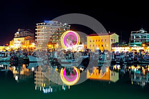 Cattolica in the night photo