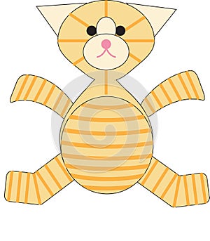 Catty stuffed tabby cat