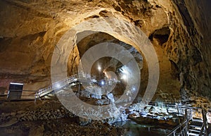 Catwalks at Hwanseon Cave Gangwon province, South Korea