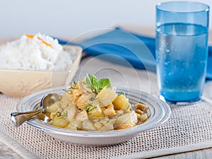 Cau Cau, a potato and tripe stew, a typical dish from Peru photo