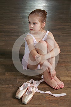 Caucasian ballerina