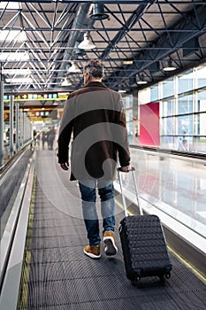 Caucasian business man at airport