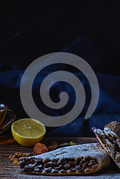 Caucasian cuisine. Dessert with nuts and honey