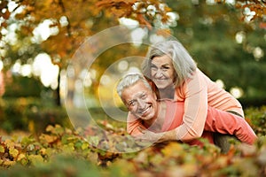 Caucasian elder couple