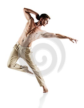 Caucasian male dancer