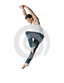 Caucasian male dancer