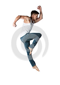 Caucasian male dancer