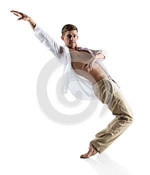 Caucasian male dancer