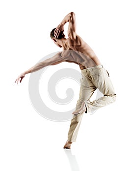 Caucasian male dancer