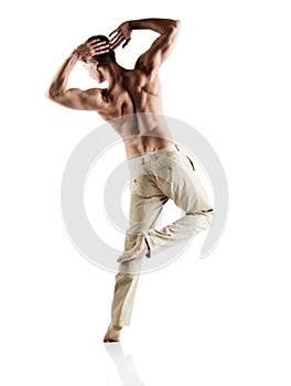 Caucasian male dancer photo