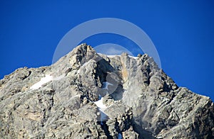 Caucasian mountain rock peaks