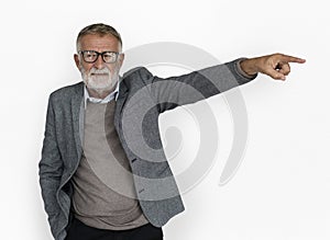 Caucasian Old Mature Unhappy Gesture