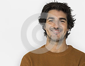 Caucasion Man Casual Confident Attractive Concept