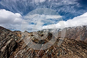 Caucasus mountains in Kazbegi