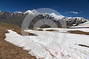 Caucasus Mountains Khevi region. Georgia.