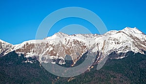 Caucasus mountains, Krasnaya Polyana, Rosa Hutor, Russia