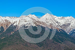 Caucasus mountains, Krasnaya Polyana, Rosa Hutor, Russia