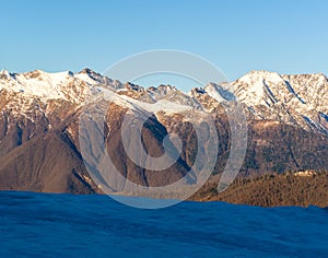 Caucasus mountains, Krasnaya Polyana, Rosa Hutor, Russia