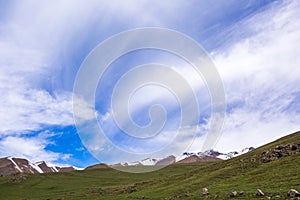 Caucasus Mountains landscape. Karachay-Cherkessia republic