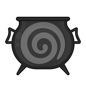 Cauldron isolated on white