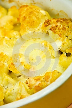 Coliflor gratinado cazuela queso 