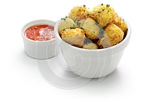 Cauliflower bites, vegetarian food