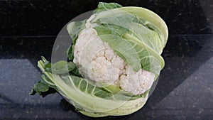 Cauliflower in black background high definition