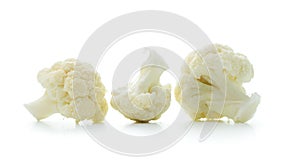 Cauliflower cabbage isolated on white background