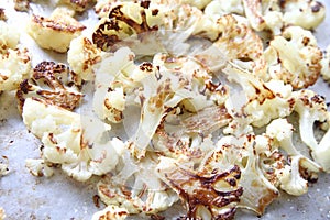 Cauliflower florets roasted, salted