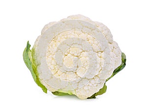 Cauliflower vegetable isolated on white