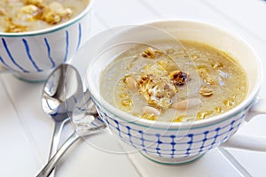 Cauliflower with White Bean Soup