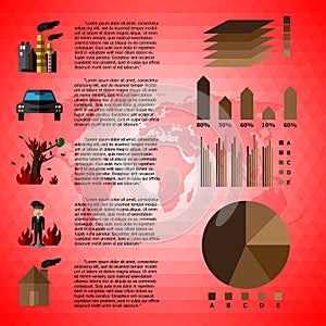 Cause Of Global Warming Infographics.