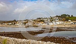 The causeway to Saint Michaels Mount Cornwall