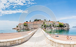 Causeway to Sveti Stefan photo