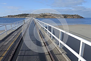 The Causeway Victor Harbor town in South Australia State Australia