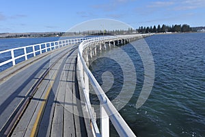 The Causeway Victor Harbor town in South Australia State Australia